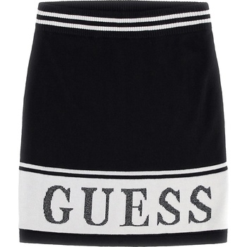 GUESS Двуцветна пола от фино плетиво със средна дължина Guess в черно и бяло