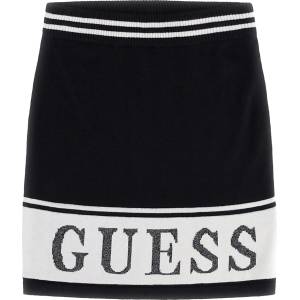 GUESS Двуцветна пола от фино плетиво със средна дължина Guess в черно и бяло