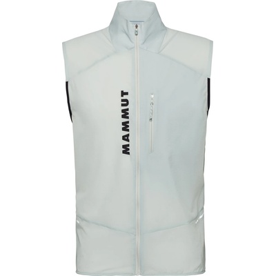Mammut Мъжки софтшел елек Mammut Aenergy Trailrunning Windbreaker Hybrid Vest Softshell vest - Silver Sage / Black (032-1290-0412)