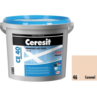 Flexibilní spárovací hmota CE 40 Aquastatic caramel 5 kg Ceresit