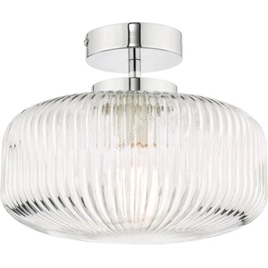 där lighting group Där Lighting RIV5208 -Повърхностно монтиран плафон за баня RIVA 1xE27/60W/230V IP44 хром (EN0776)