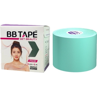 BB Tape Face tejp na obličej pastelově zelená 5 m x 5 cm – Zboží Mobilmania