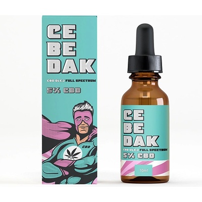 CBD olej full spectrum 5% 500mg 10ml CEBEDAK 10ks