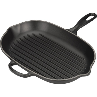 Le Creuset 20194320000422 Grilovací pánev Signature oválná 32 cm černá
