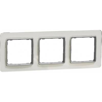 Schneider Rámcek 3-násobný, Biele Sklo, Sedna Design