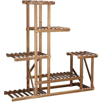 SPRINGOS Kaskádový stojan na kvety PLANT 11 95 cm hnedý