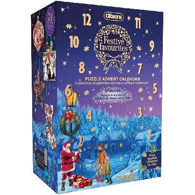 GIBSONS Puzzle Adventní kalendář na 24 dní: Sváteční oblíbenosti