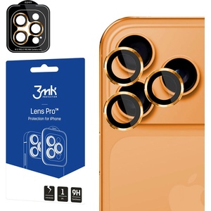 3mk Protection Протектор за камерата за iPhone 17 Pro / iPhone 17 Pro Max - 3mk Lens Protection Pro - Оранжево