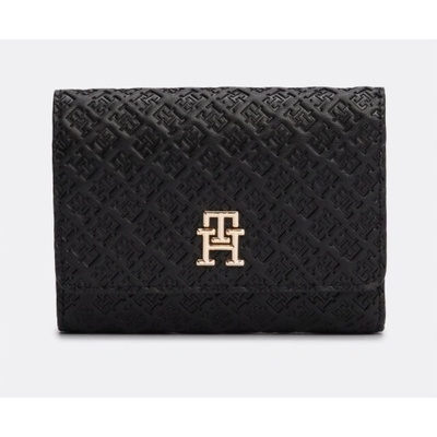 Tommy Hilfiger Debossed Trifold Wallet dámská trojdílná peněženka černá