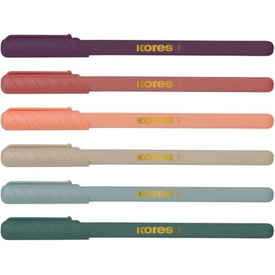 Kores Химикалка, 1, 0 мм, капачка, триъгълно тяло, KORES "KOR-M Vintage", синя 37067 (37067)