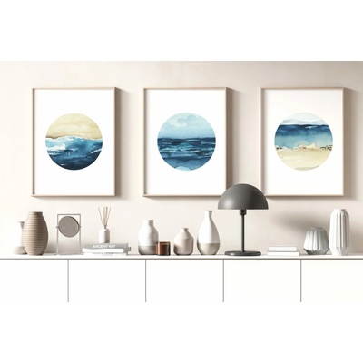 Set 3 obrazů - SEA Velikost: 30 x 40