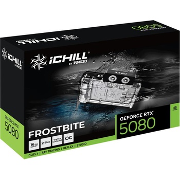 Image 1 of Inno3D GeForce RTX 5080 iChill Frostbite 16GB GDDR7 256bit (C50803-16D7X-1760FB)