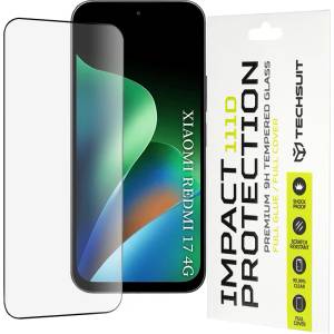 Techsuit Стъклен протектор Techsuit - 111D Full Cover / Full Glue Glass - Xiaomi Redmi 17 4G / Redmi 17 5G - Черен (KF2367125)