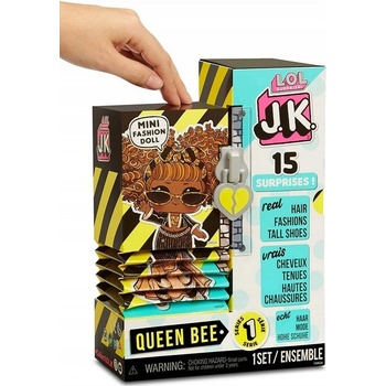 L.O.L. Surprise! J.K. Queen Bee set s doplňky 15 překvapení 1.serie