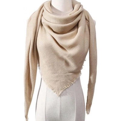 HARAHU Шал vi-6976 - Бяла / Бежова kp6976 (vi-6976)