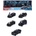 Majorette Подаръчен комплект 5 метални колички Majorette Black Edition 2.0, 7.5 см (8502005000)