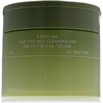 Celimax Ji Woo Gae One Step Mild Cleansing Pad нежни почистващи тампони за отстраняване на грим и освежаване на кожата 60 бр