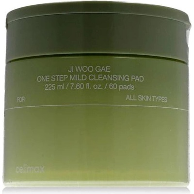 Celimax Ji Woo Gae One Step Mild Cleansing Pad нежни почистващи тампони за отстраняване на грим и освежаване на кожата 60 бр