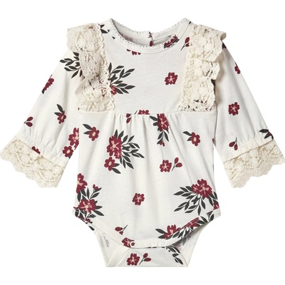 Lupilu Dívčí body s dlouhými rukávy bílá