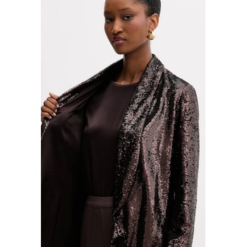 Silvian Heach Сако Silvian Heach WERTON в кафяво без закопчаване GPA25483GC (GPA25483GC)