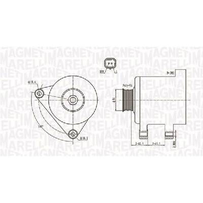Alternátor MAGNETI MARELLI 063731674010