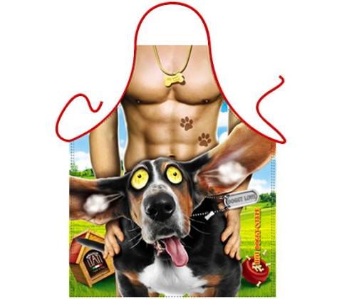 Itati zástera Muž so psom