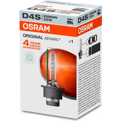 OSRAM ZOXD4S bulb, bluish white, folding box