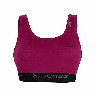 SENSOR MERINO ACTIVE dámská podprsenka lilla Velikost: S