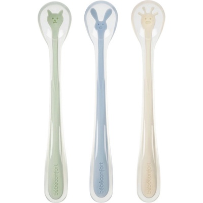 Bebeconfort Комплект силиконови лъжички Bebe Confort - Многоцветни, 3 броя (3105209980)