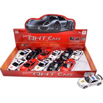 Image 1 of Метална полицейска количка със светлина и музика 80134-12