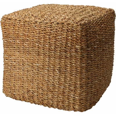 Home Styling Collection Pufa z mořské trávy, 40 × 40 × 38 cm