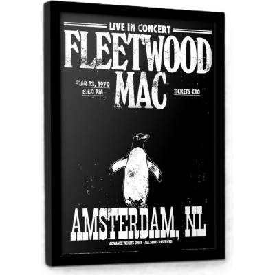 PYRAMID Rámovaný Obraz - Fleetwood Mac - Amsterdam, 33 x 43 cm