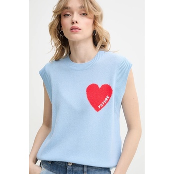 From Future Кашмирен пуловер from future дамски в синьо, тънка материя wps01303 (wps01303)