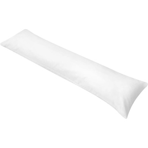 vidaXL Странична възглавница за тяло 40x145 cм, бяла (131582)