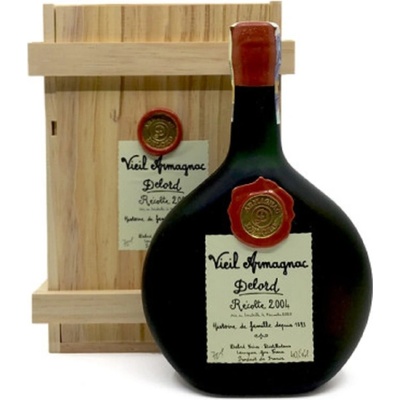 Armagnac-Delord Millésimés 2004 40% 0,7 l (dřevěná kazeta)