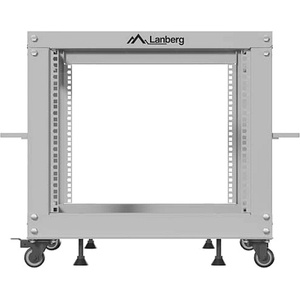 Lanberg open rack 19" 9U 600x600-1100 adjustable, grey (OR01-6109-S) - gtcomputers