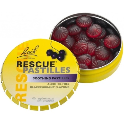 Bachovy květové esence Rescue krízové pastilky čierne ríbezle 50 g