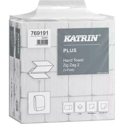 Katrin Plus ZZ dvojvrstvové super biele Handy pack 16 bal. x 190 útrž.
