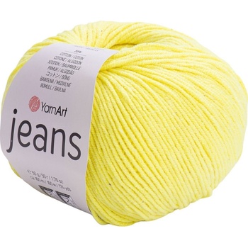 YARNART Jeans 58 Neon Yellow Плетива прежда (Jeans 58)