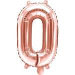 Party Deco Фолиев Балон Цифра, Розово Злато, 35см - 0 (fb10m-0-019r)