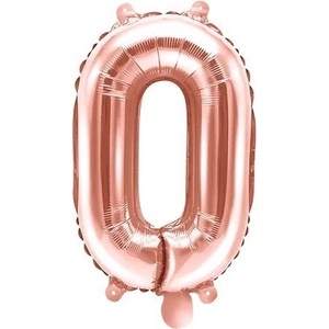 Party Deco Фолиев Балон Цифра, Розово Злато, 35см - 0 (fb10m-0-019r)