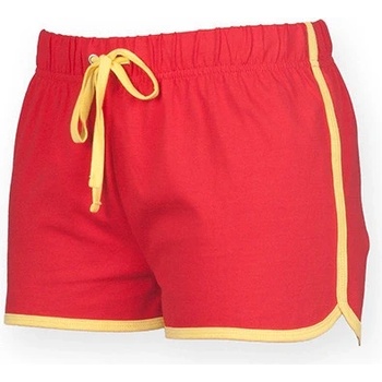 SF retro šortky červená žlutá