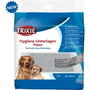 TRIXIE Nappy hygiene pad with activated carbon - Памперс подложка за кучета, 60/40 см. - 7 броя