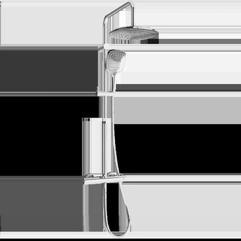 Mexen KX17 комплект за душ с дъждовна глава и термостатен кран, хром - 771501791-00 (771501791-00)