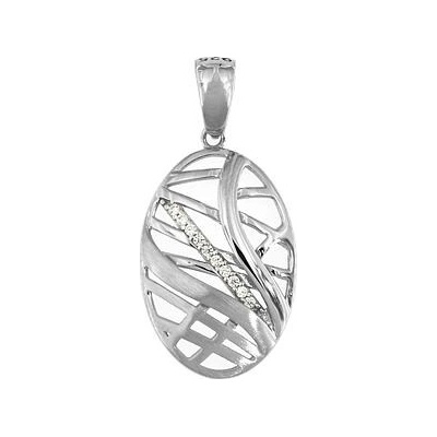 Infinitysilver Stříbrný přívěsek se zirkony prořezávaný OP044