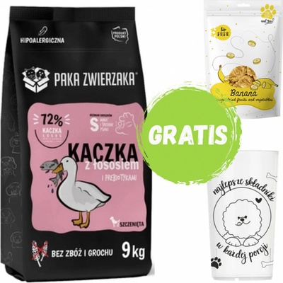 Paka Zwierzaka Puppy Duck with salmon S 9 kg