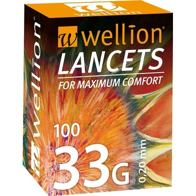 LANCETY WELLION JEDNORÁZOVÁ, STERILNÍ, 100KS