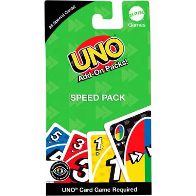 Mattel Допълнителни карти за игра UNO Add-On-Packs: Speed Pack (JCV57)