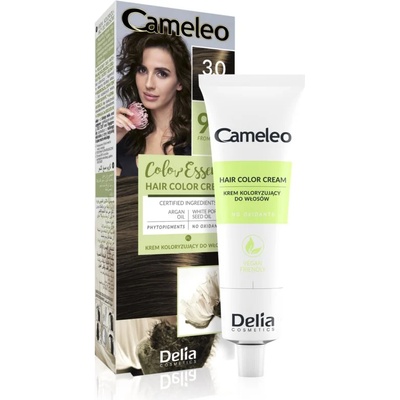 Delia Cosmetics Cameleo Color Essence боя за коса в туба цвят 3.0 Dark Brown 75 гр