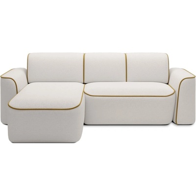 Eltap Жълт кремав ъглов диван от букле (ляв ъгъл) Ume - ELTAP (CO-UME-LT-01ROY-41RIV)